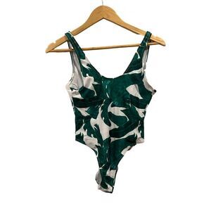 Boohoo Palm Print One piece cheeky swimsuit Size 1